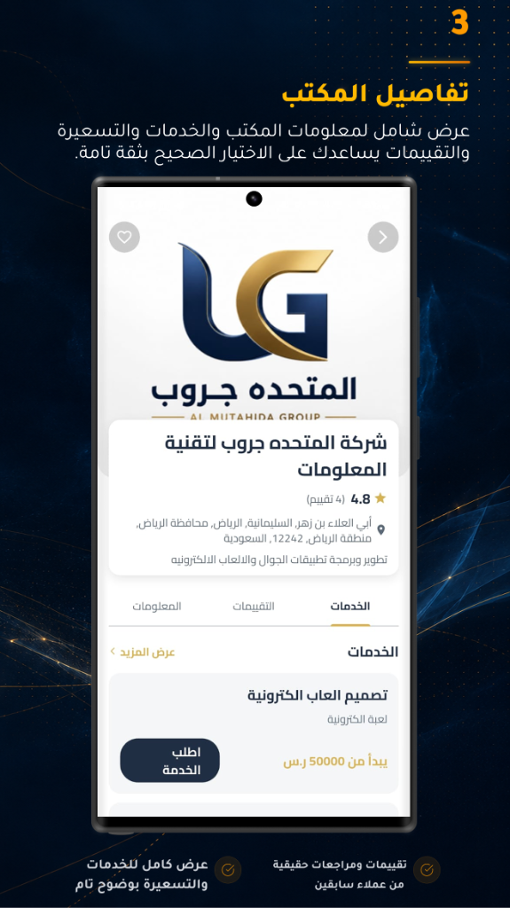 تفاصيل المكتب